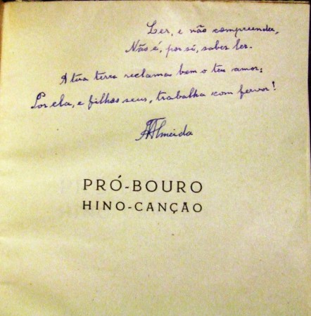 Dedicatória Padre Almeida